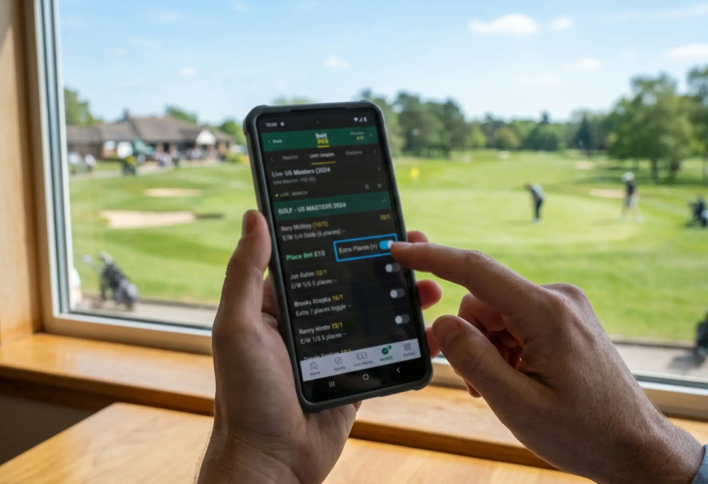 Steg-för-steg-guide till Each Way Extra-funktionen för golfspel
